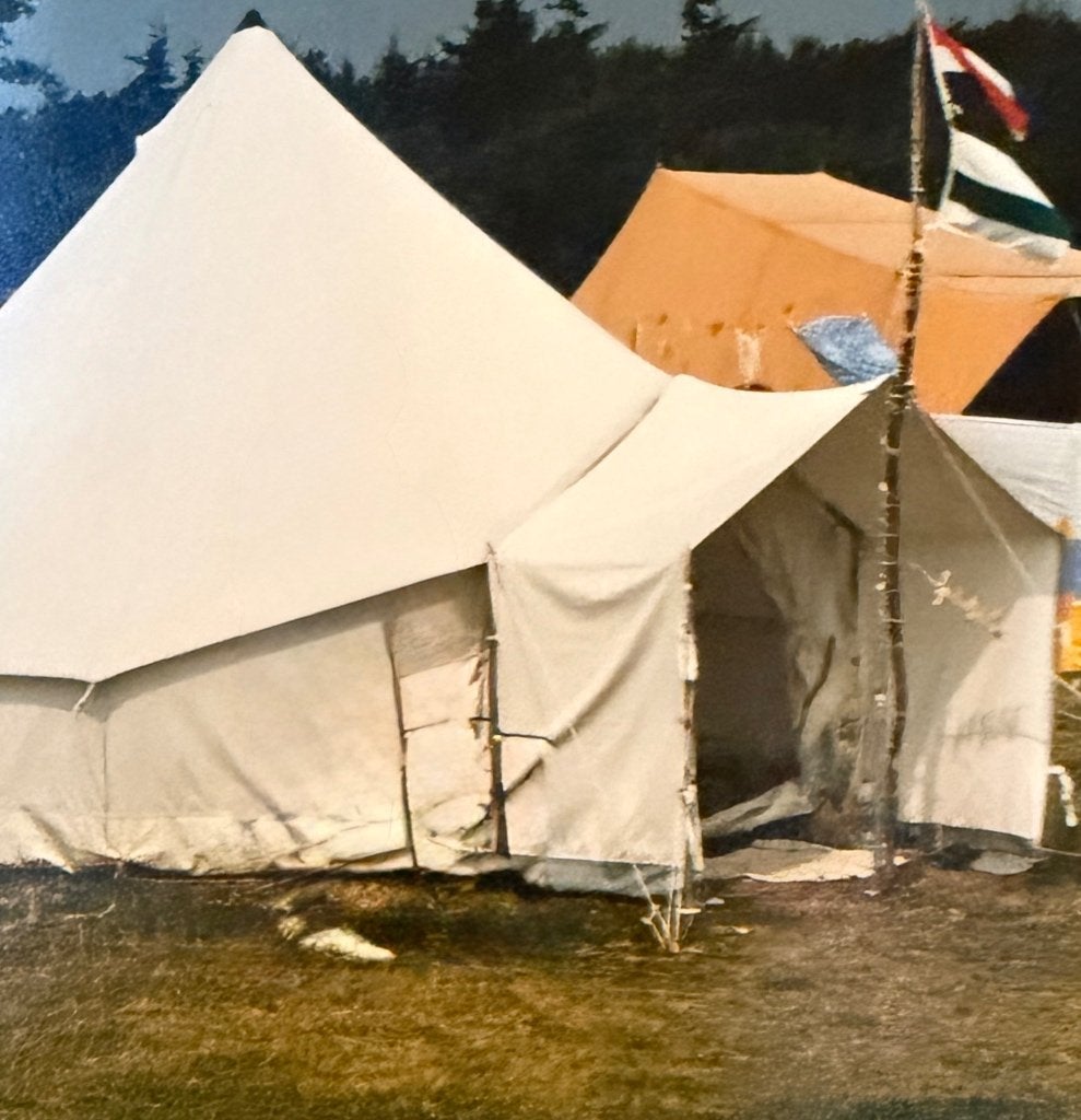 Ronde tent voor 4 persoon, Ophalen, Gebruikt, Tot en met 4