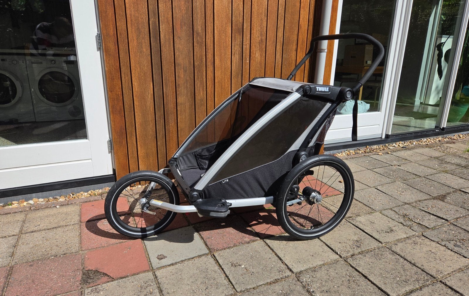 Thule Chariot Lite 2 met hardloopset en fietskit, Ophalen
