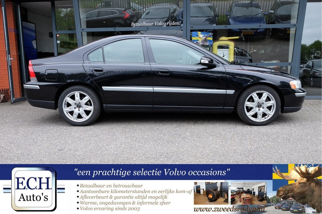 Volvo S60 2.0T 180 pk Drivers Edition Automaat, Schuifdak, Auto's, Volvo, Gebruikt, 179 pk, S60, Zwart
