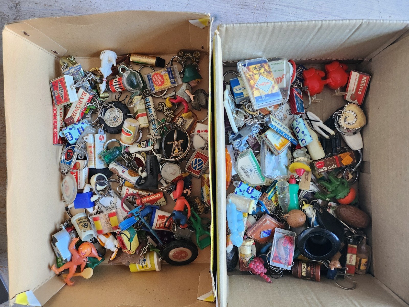 Grote partij vintage sleutelhangers, Ophalen of Verzenden, Gebruikt