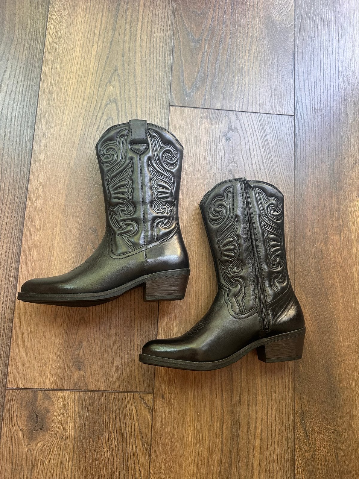 Nieuwe Nelson zwarte western / cowboylaarzen Maat 40, Hoge laarzen, Zwart, Nieuw, Ophalen of Verzenden