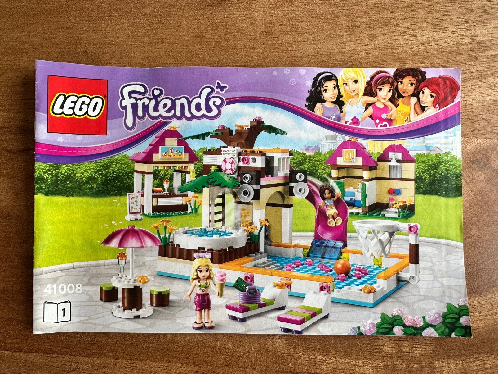 Lego Friends Heartlake zwembad (41008), Lego, Friends, Ophalen of Verzenden, Zo goed als nieuw