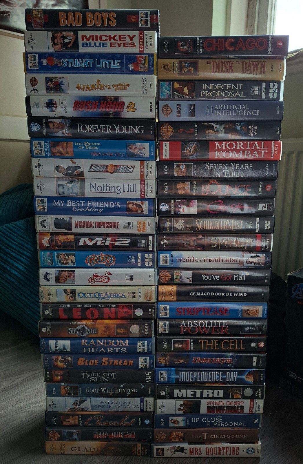 Grote collectie VHS koopvideo's - Diverse genres, Cd's en Dvd's, VHS | Film, Ophalen, Gebruikt, Alle leeftijden, Overige genres