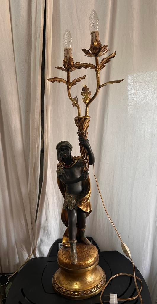 Oude Black Moor lamp, Antiek en Kunst, Ophalen