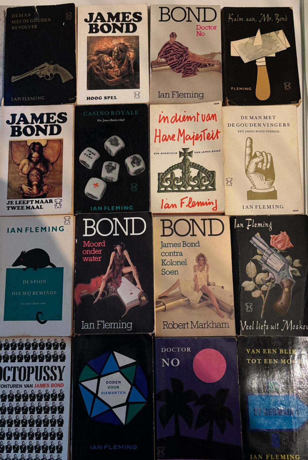 James Bond boeken Ian Fleming, Boeken, Verzenden, Gelezen