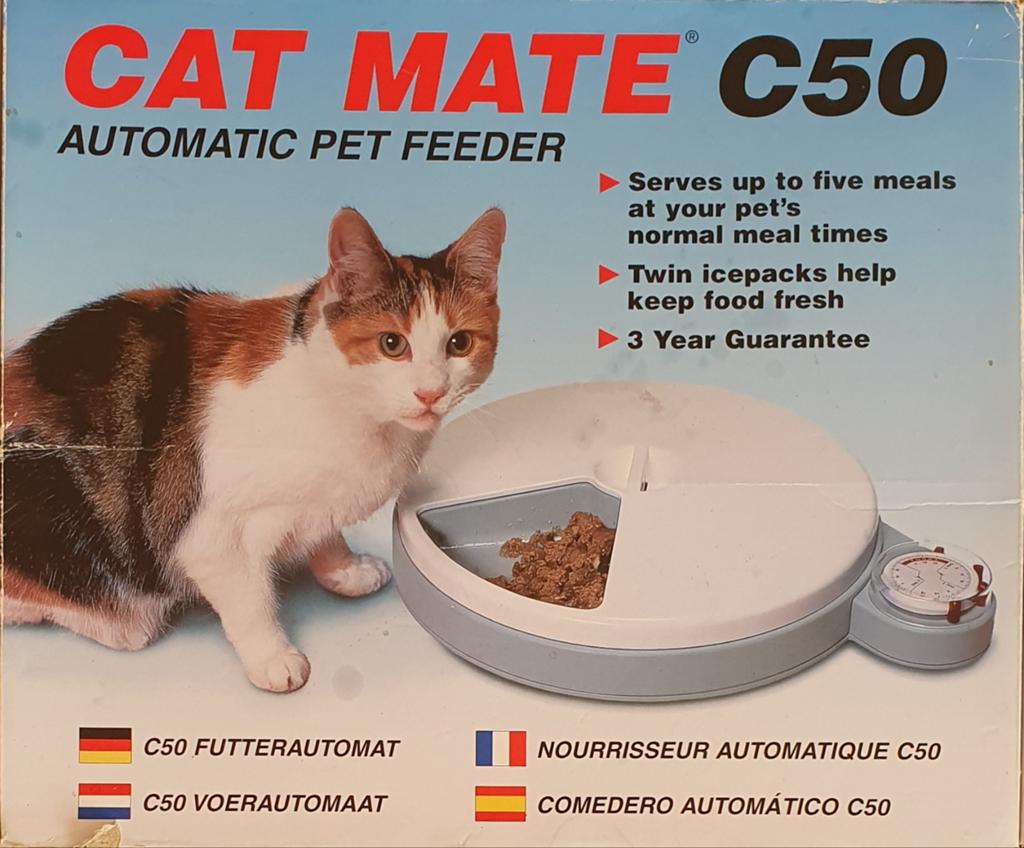 Cat Mate C50 voerautomaat, Ophalen of Verzenden, Automatisch, Gebruikt