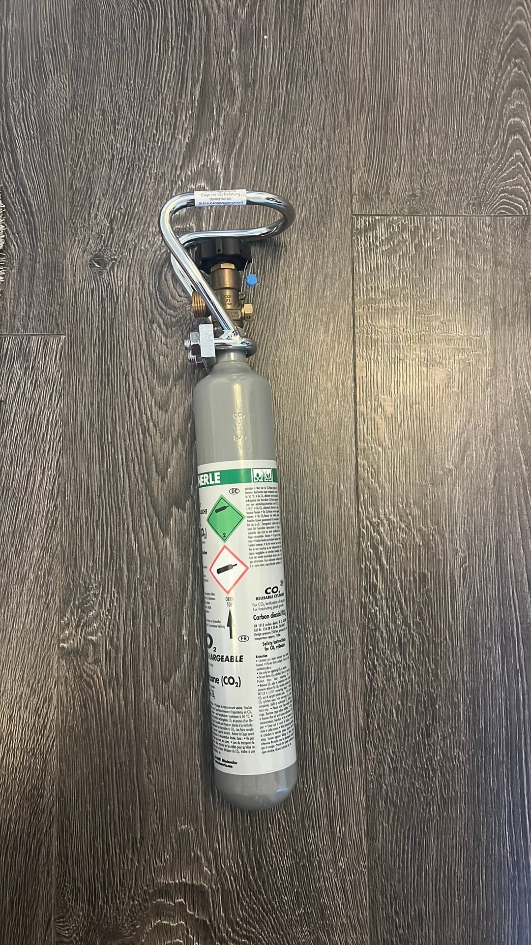 Dennerle CO2 fles, Dieren en Toebehoren, Vissen | Aquaria en Toebehoren, Zo goed als nieuw, CO₂-systeem, Dennerle, Ophalen of Verzenden
