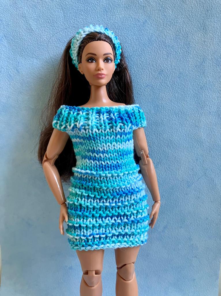 Barbie jurk curvy, Ophalen of Verzenden, Zo goed als nieuw, Kleertjes