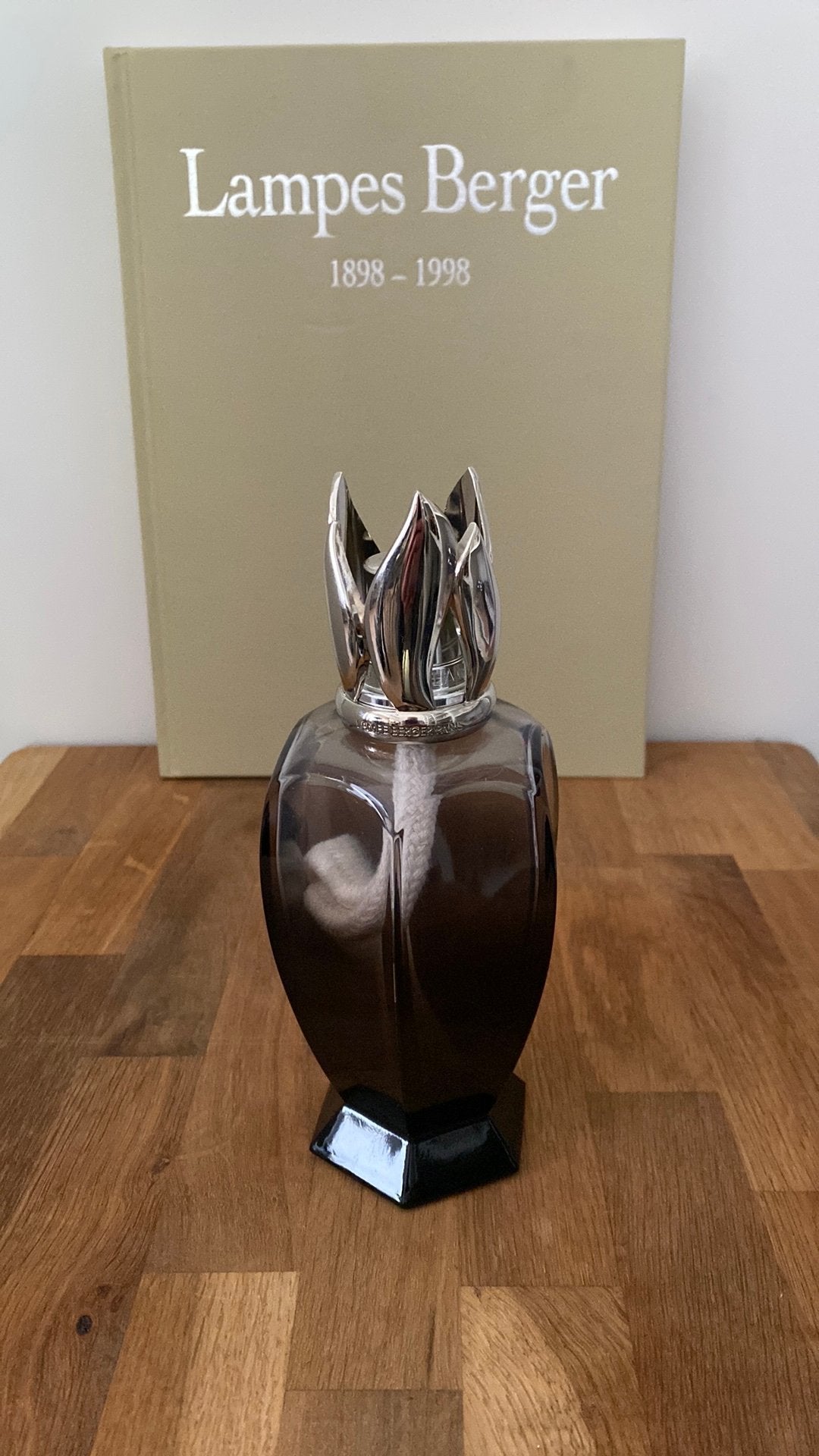Lampe Berger/ Maison Berger geurbrander Athéna noire, Zwart, Overige stijlen, Ophalen of Verzenden, Zo goed als nieuw