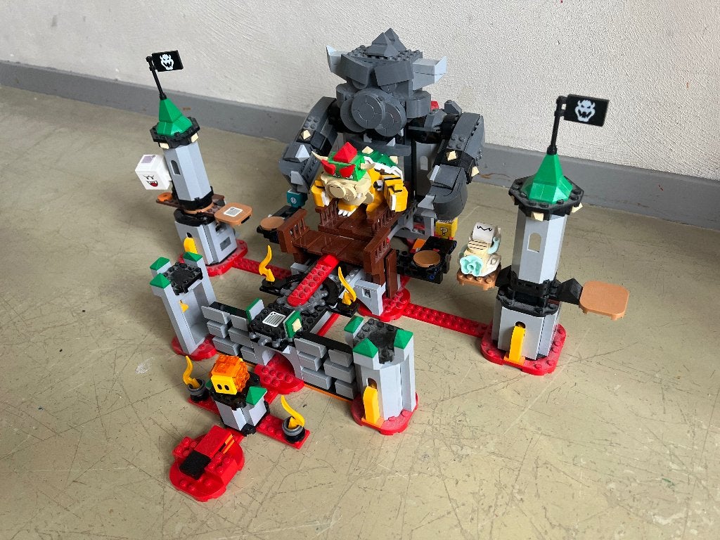 Lego Super Mario Bowser kasteel set 71369 compleet, Gebruikt, Lego, Compleet, Ophalen of Verzenden
