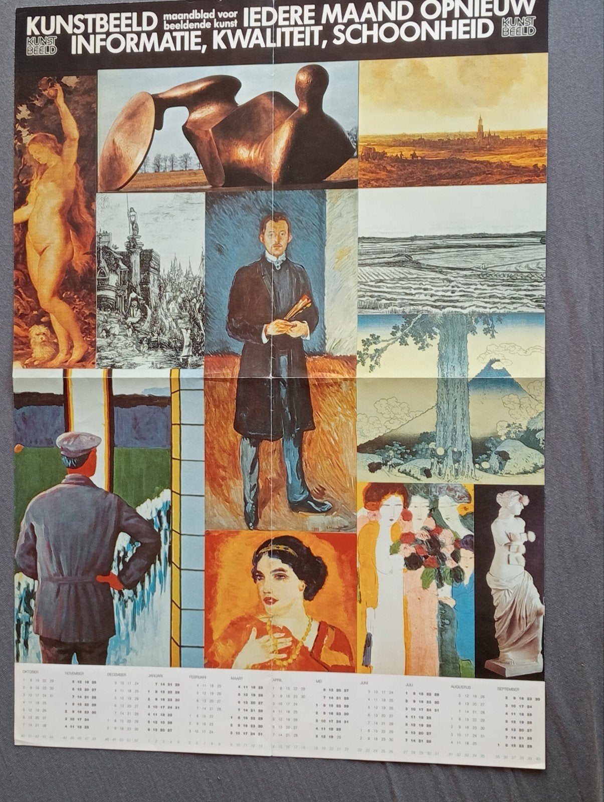 Affiche Kees van Dongen Roger Raveel Henry Moore, Ophalen of Verzenden, Gebruikt, A1 t/m A3