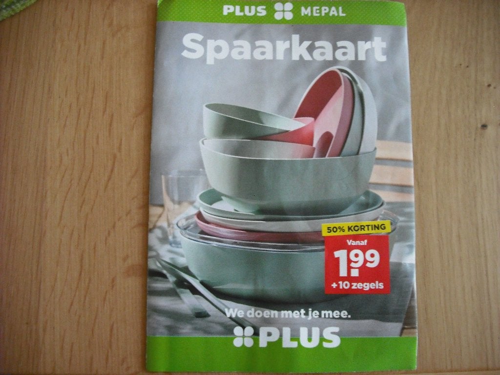 Buiten servies zegels   Plus, Verzamelen, Supermarktacties, Plus, Ophalen of Verzenden