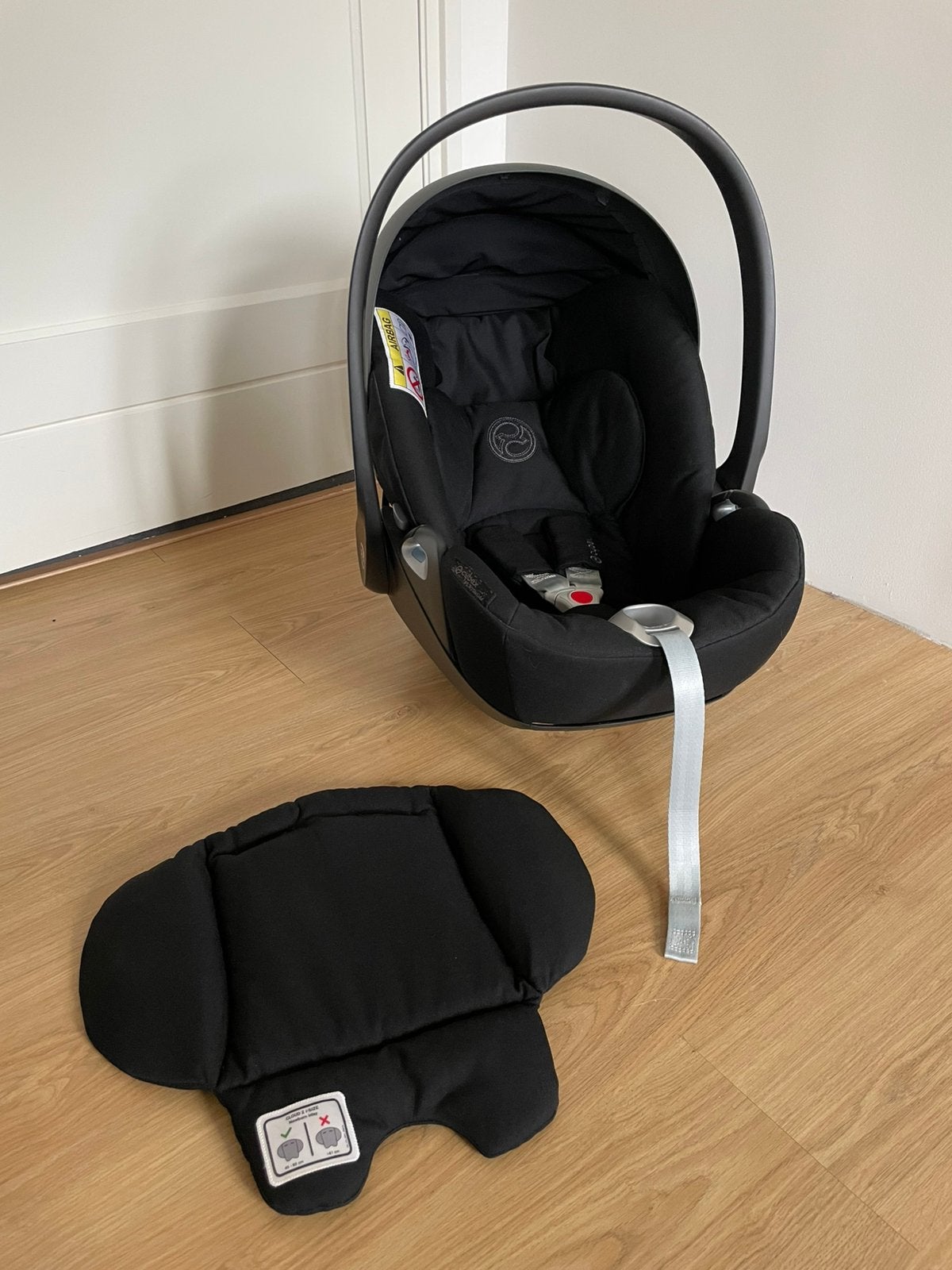 CYBEX Cloud Z i-Size Platinum autostoel Zwart - Heel goed, Verstelbare rugleuning, Gebruikt, Isofix, 0 t/m 13 kg