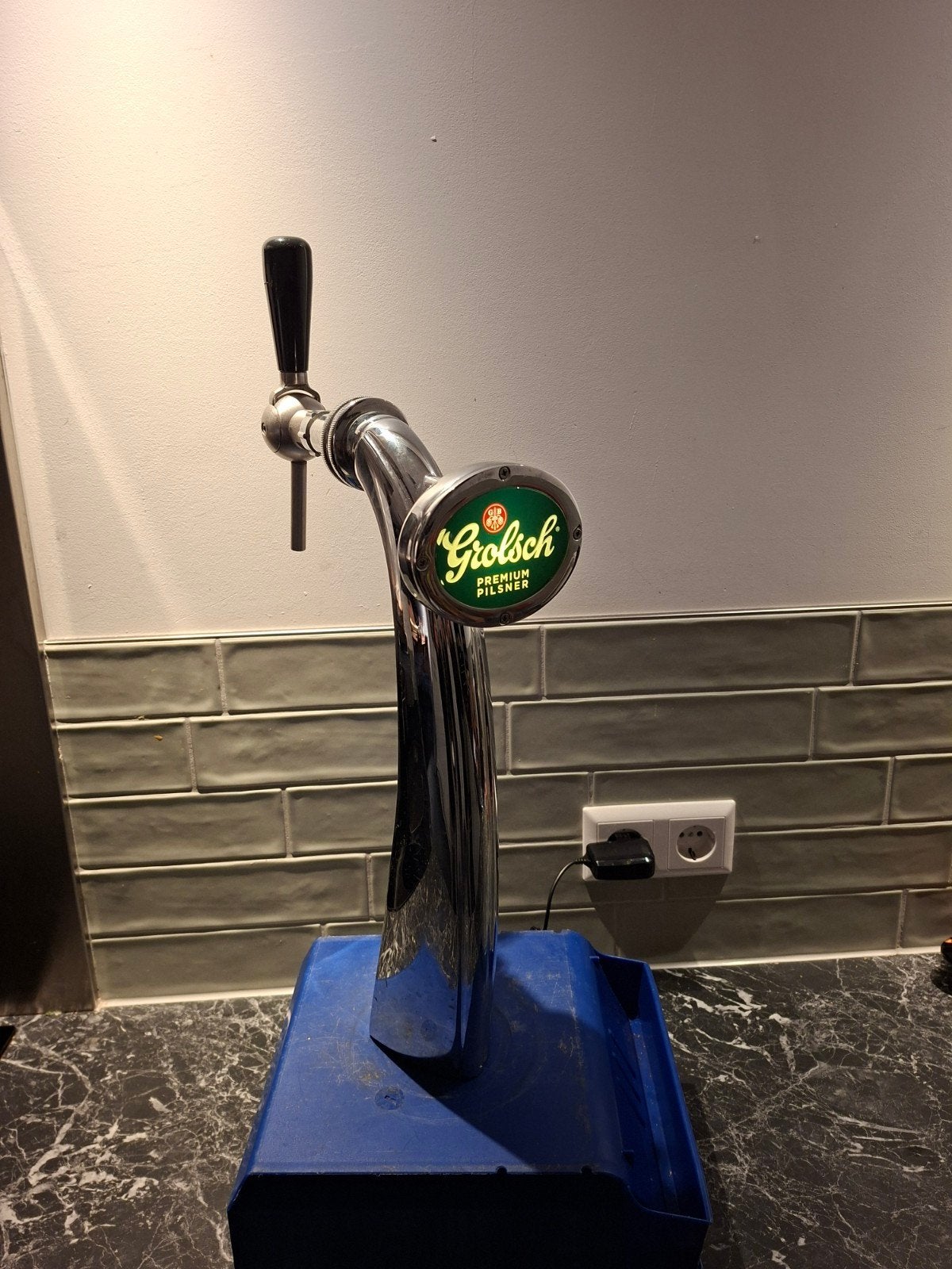 tapzuil biertap bierkraan grolsch met verlichting, Ophalen of Verzenden, Zo goed als nieuw, Overige merken