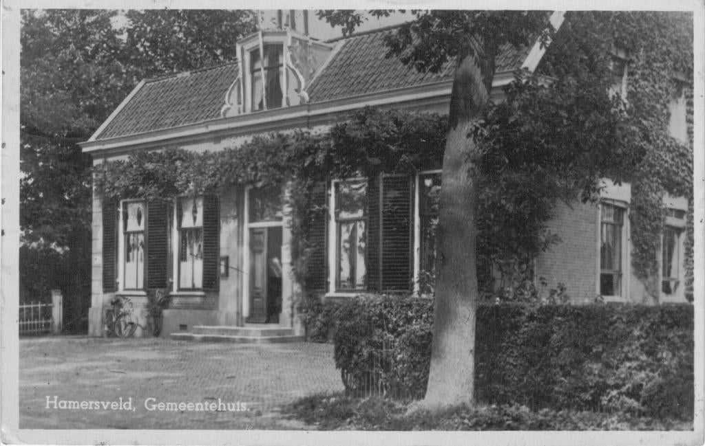Hamersveld  (Leusden) Gemeentehuis, Verzenden, 1940 tot 1960, Gelopen, Utrecht