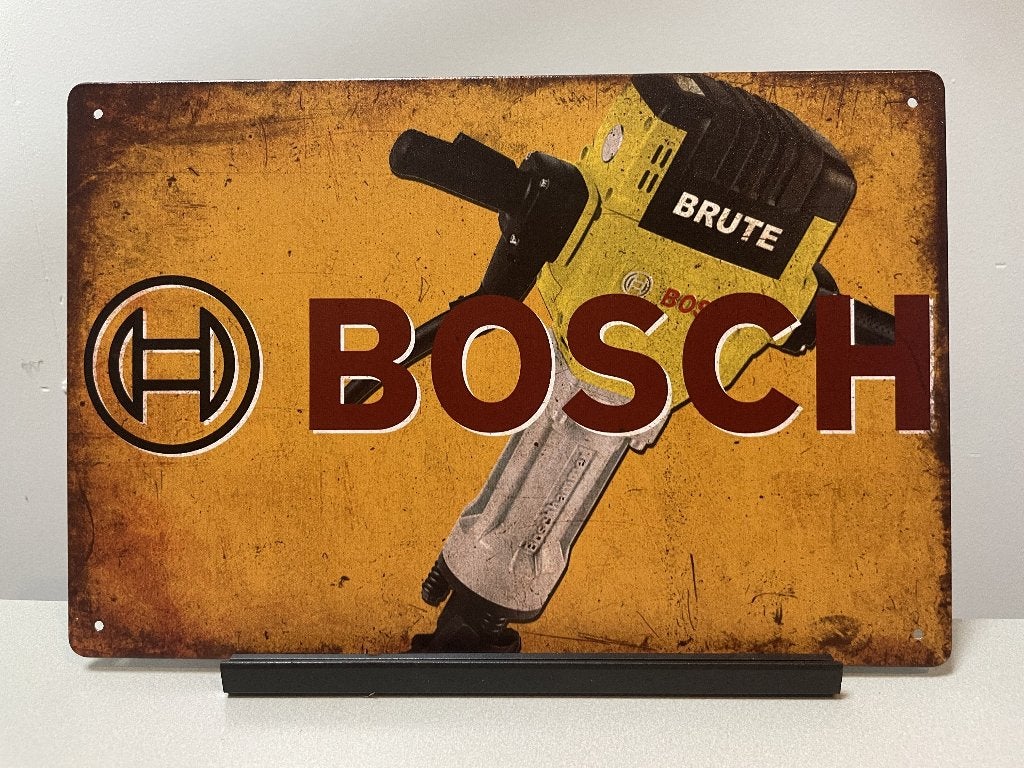 Bosch Brute metalen reclamebord / wandbord (Old Look), Www.pand50.nl, Reclamebord, Nieuw, Ophalen of Verzenden