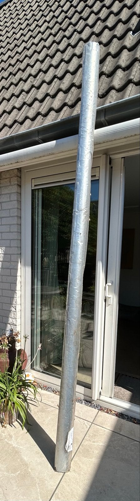 Nieuwe 3 meter zinken regenpijp met bochten (Magnelis), Ophalen, 2 tot 4 meter, Nieuw, 80 mm of meer