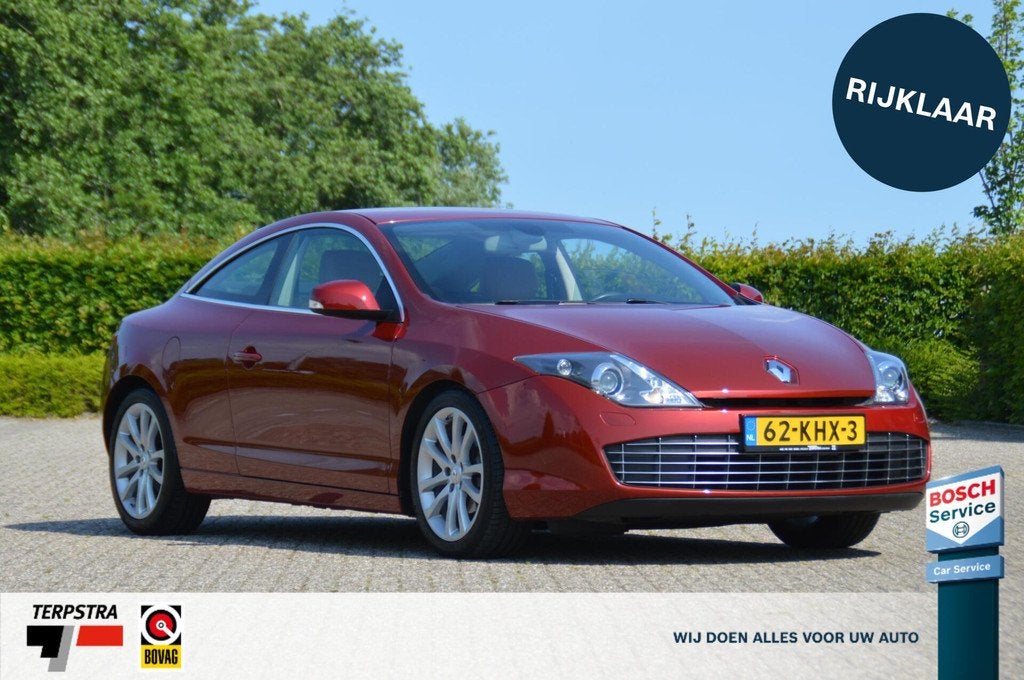 Renault Laguna Coupé 2.0 16V T Dynamique, Auto's, Renault, Gebruikt, Beige, 4 cilinders, 4 stoelen