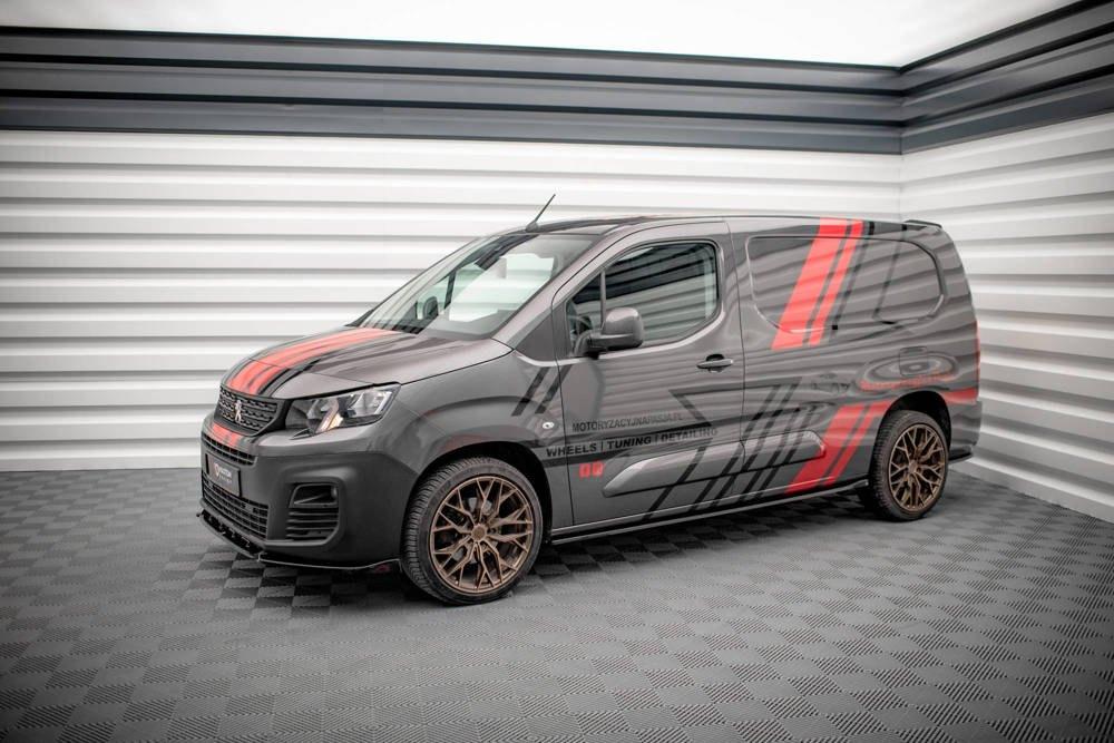 Voorlip spoiler sideskirt diffuser lip - Peugeot Partner 18+, Ophalen of Verzenden