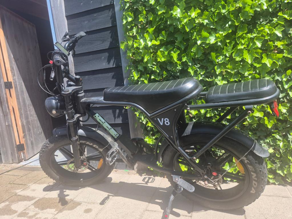 Ouxi V8 Fatbike - Robuuste E-bike voor elk terrein, Gebruikt, Minder dan 47 cm, 30 tot 50 km per accu, Ophalen