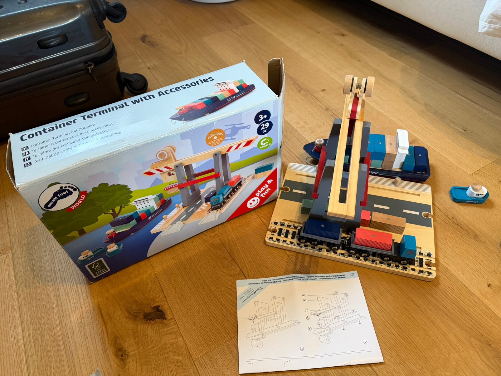 Small Foot Container Terminal met accessoires – compleet, Ophalen, Zo goed als nieuw