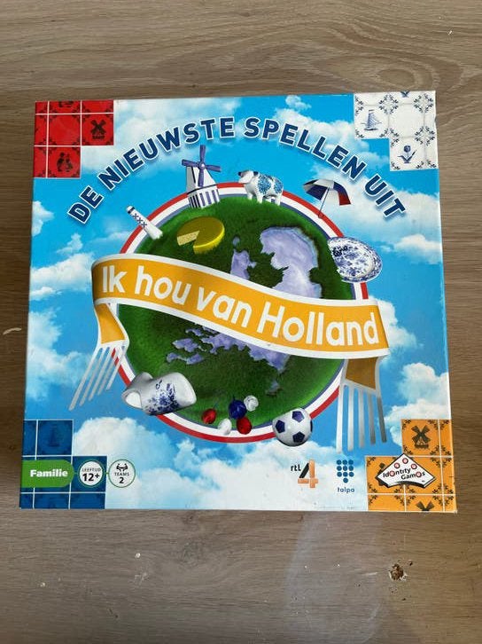 Ik Hou Van Holland - De Nieuwste Spellen Uit Bordspel, Drie of vier spelers, Ophalen, Gebruikt
