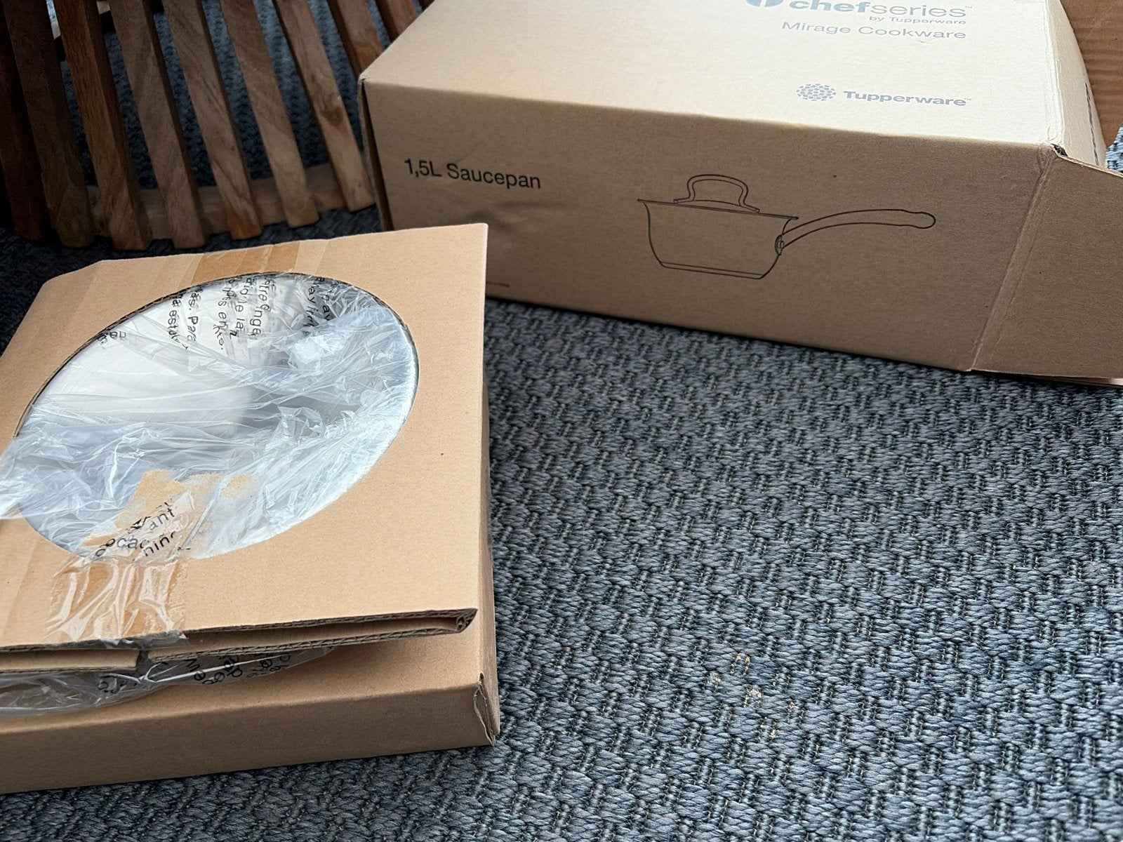 Tupperware Chef Series Mirage Kookpan 1,5L - Nieuw in doos, Ophalen of Verzenden, Nieuw, Rvs