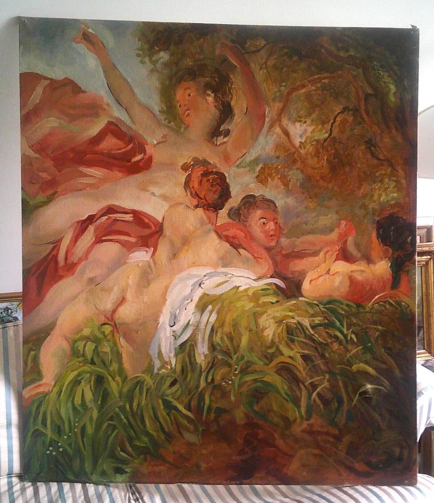 GROOT - Mythologie - Nimfen in het bos - ca.1950, Ophalen