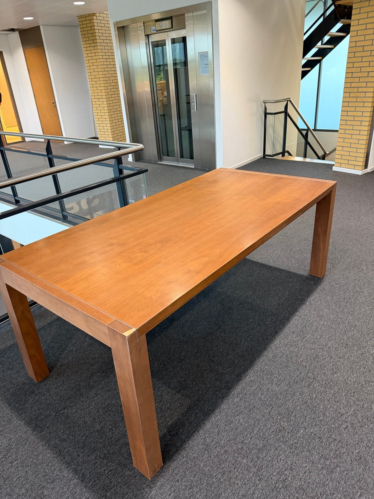 Eetkamertafel Padua Noten 200x100 cm - Gratis afhalen, Ophalen, Gebruikt, 200 cm of meer, 50 tot 100 cm