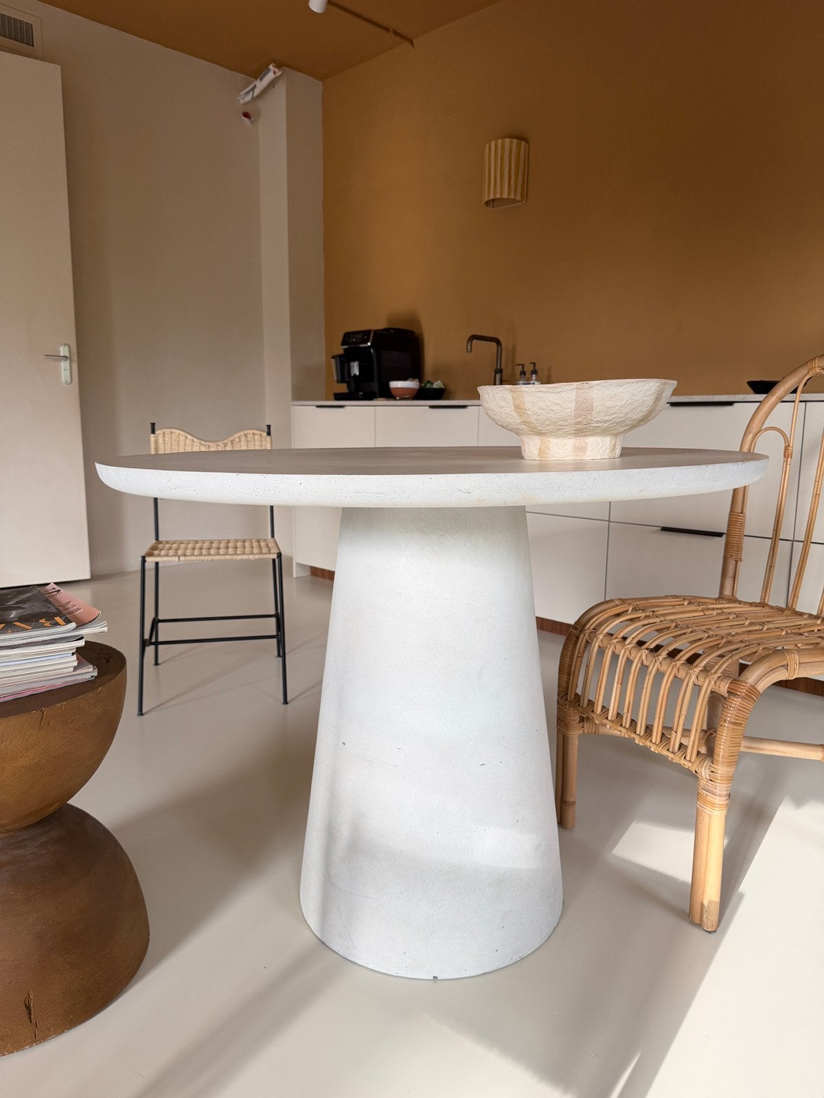 WOOOD ronde eettafel 100cm, Overige materialen, Rond, Ophalen of Verzenden, Zo goed als nieuw