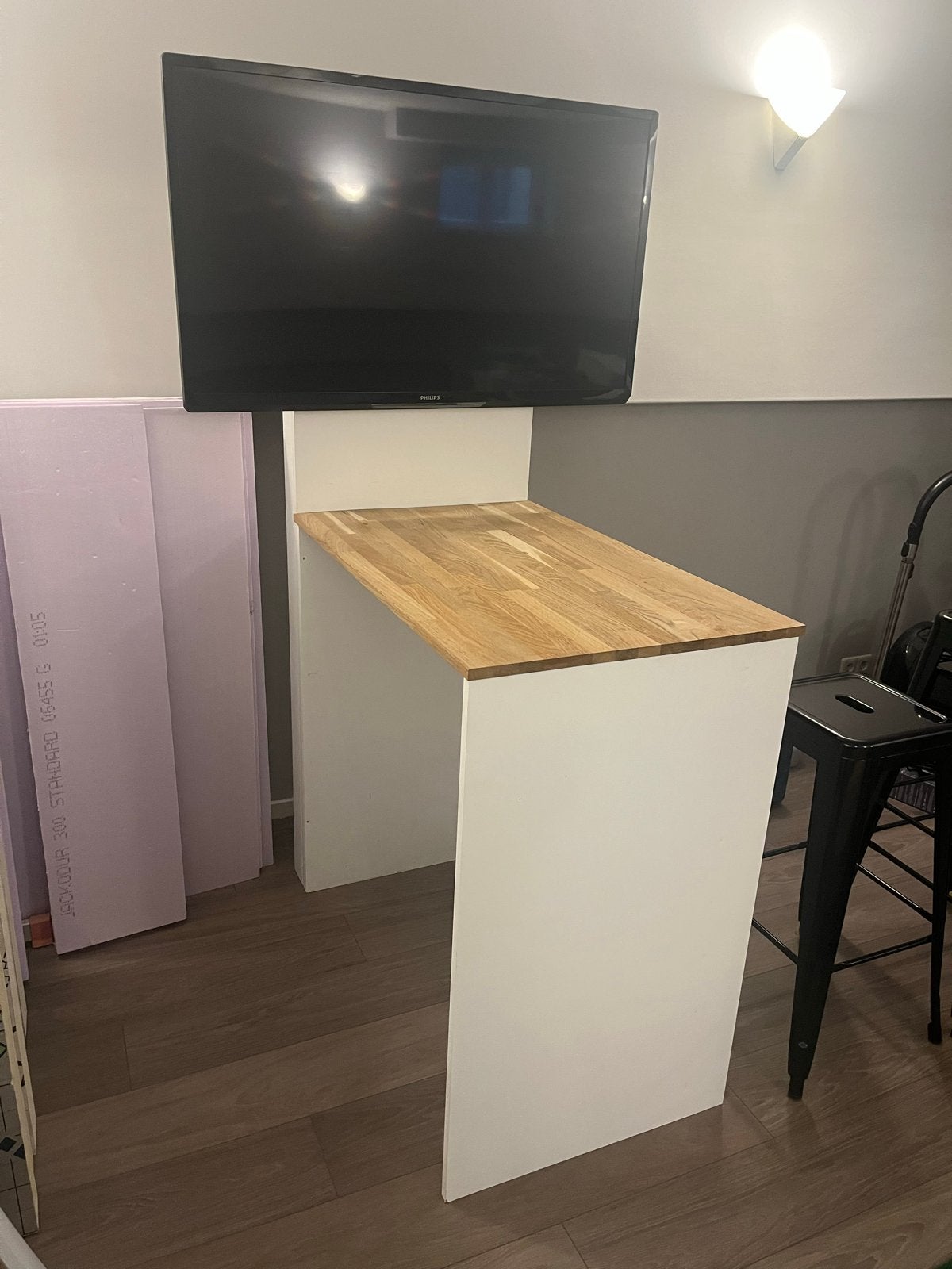 Beurs meubel/bar inclusief tv steun, Ophalen, Gebruikt
