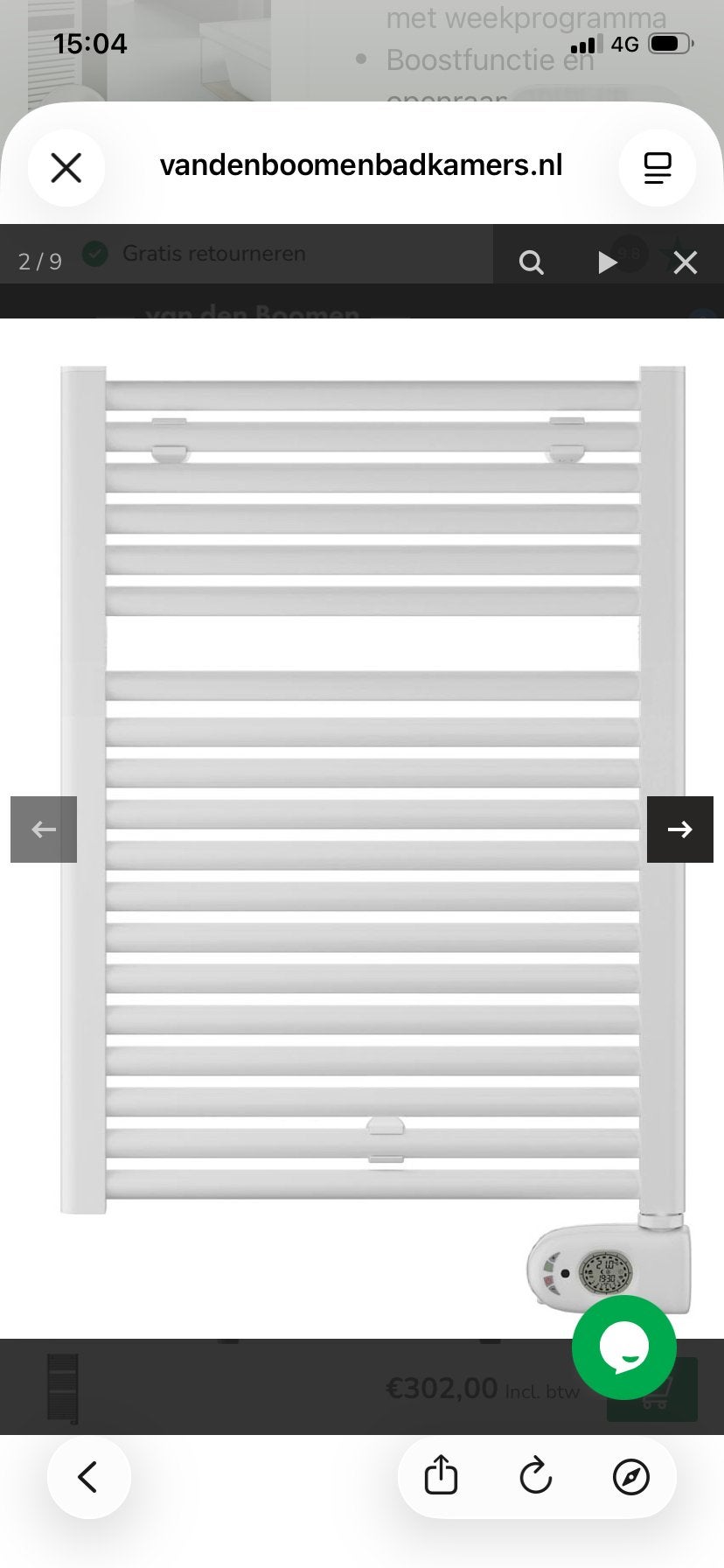 DRL Claudia elektrische radiator 500W - Nieuw in doos, 30 tot 80 cm, 500 tot 800 watt, Radiator, Nieuw
