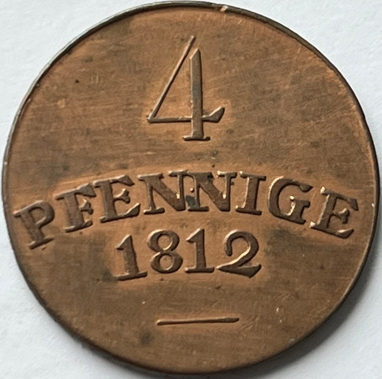 Saksen-Weimar-Eisenach vier pfennig 1812, Ophalen of Verzenden, Duitsland, Losse munt