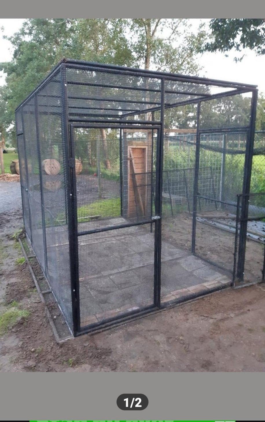Te koop mooie Volière, Ophalen, Aluminium, Volière