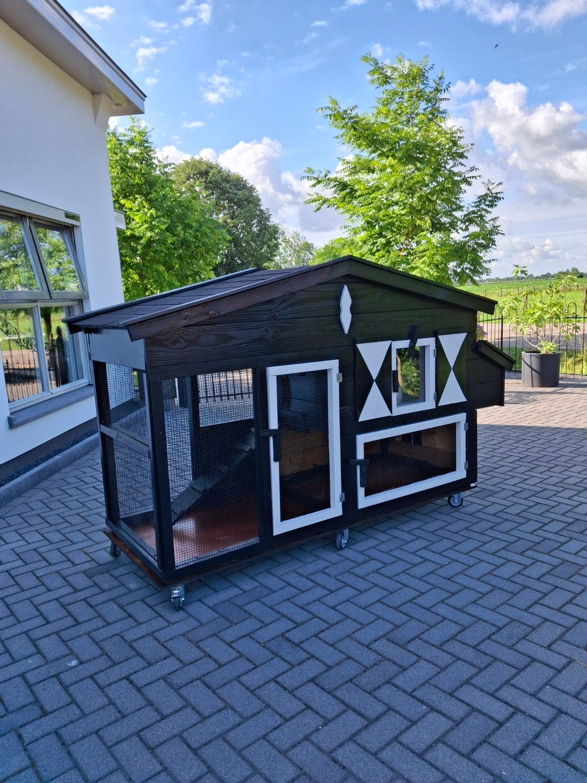 Schitterend kippenhok op wielen,  verwarming, automatisch lu, Dieren en Toebehoren, Pluimvee, Vrouwelijk, Kip
