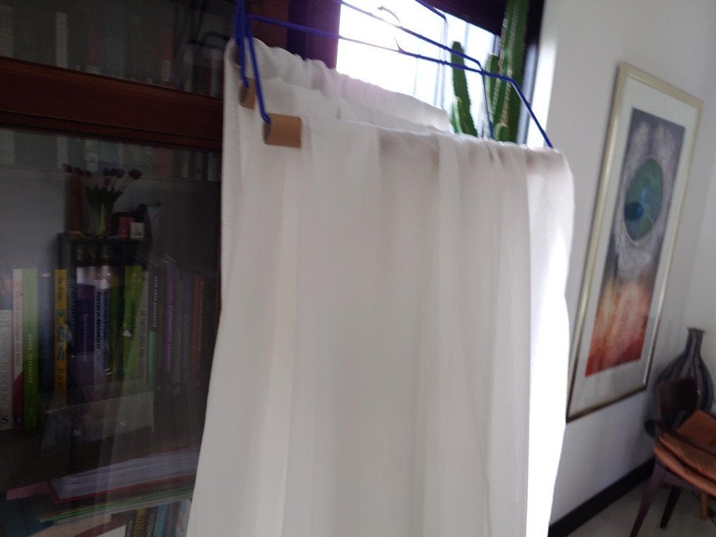 prachtige nieuwe witte vitrage of voile ivoorkleur, Vitrage, Overige merken, 500 cm, Wit