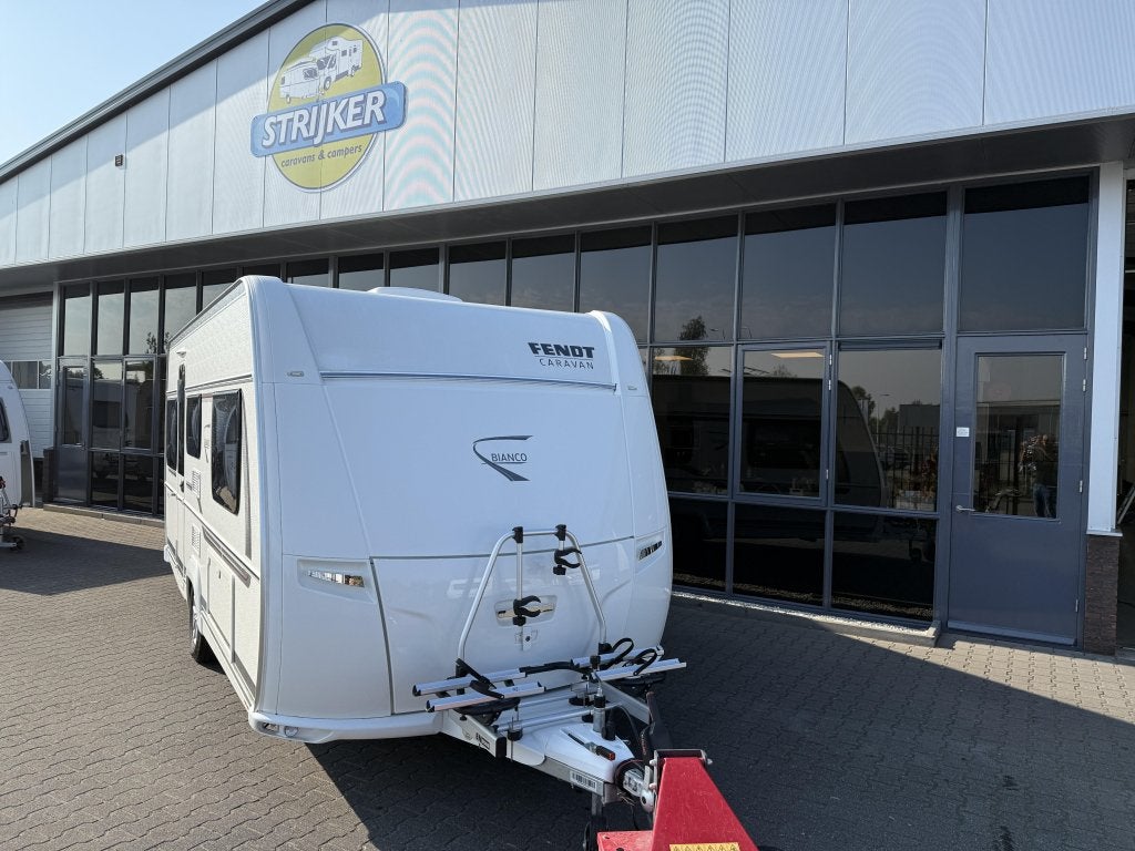 Fendt Bianco Selection 465 TG Aparte bedden Unico Tent 2021, Caravans en Kamperen, Lengtebed, Bedrijf, Treinzit, Schokbreker