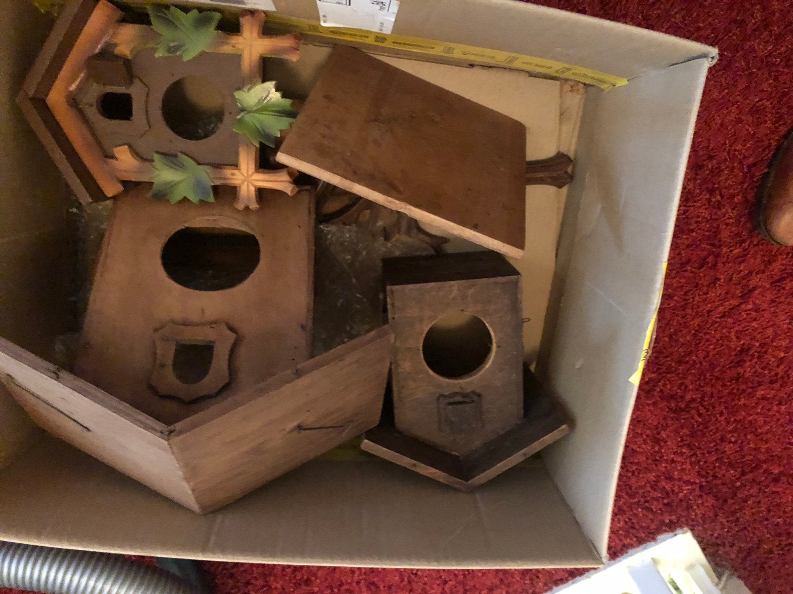Koekoeksklokken behuizingen 3 stuks, Antiek en Kunst, Antiek | Klokken, Ophalen of Verzenden