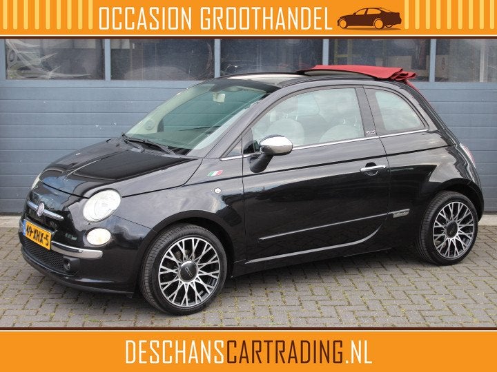 Fiat 500 Cabrio 0.9 TwinAir Lounge AIrco, Bluetooth Audio up, Auto's, Euro 5, 86 pk, Gebruikt, 31 €/maand