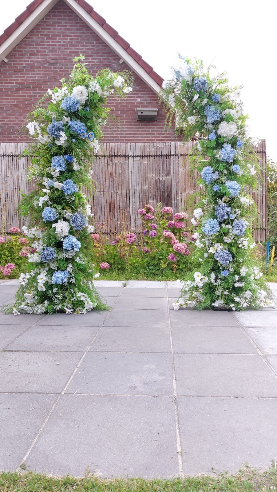 Bloemenboog 220cm/185cm - Perfect voor Bruiloften & Feesten, Ophalen, Zo goed als nieuw, Versiering, Geboorte of Huwelijk