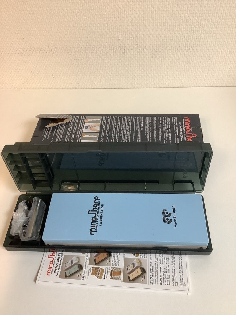 Global Slijpsteen 220/1000 met hulpje, Huis en Inrichting, Keuken | Keukenbenodigdheden, Info@mystore.nl, Nieuw, Bruggestraat 18
