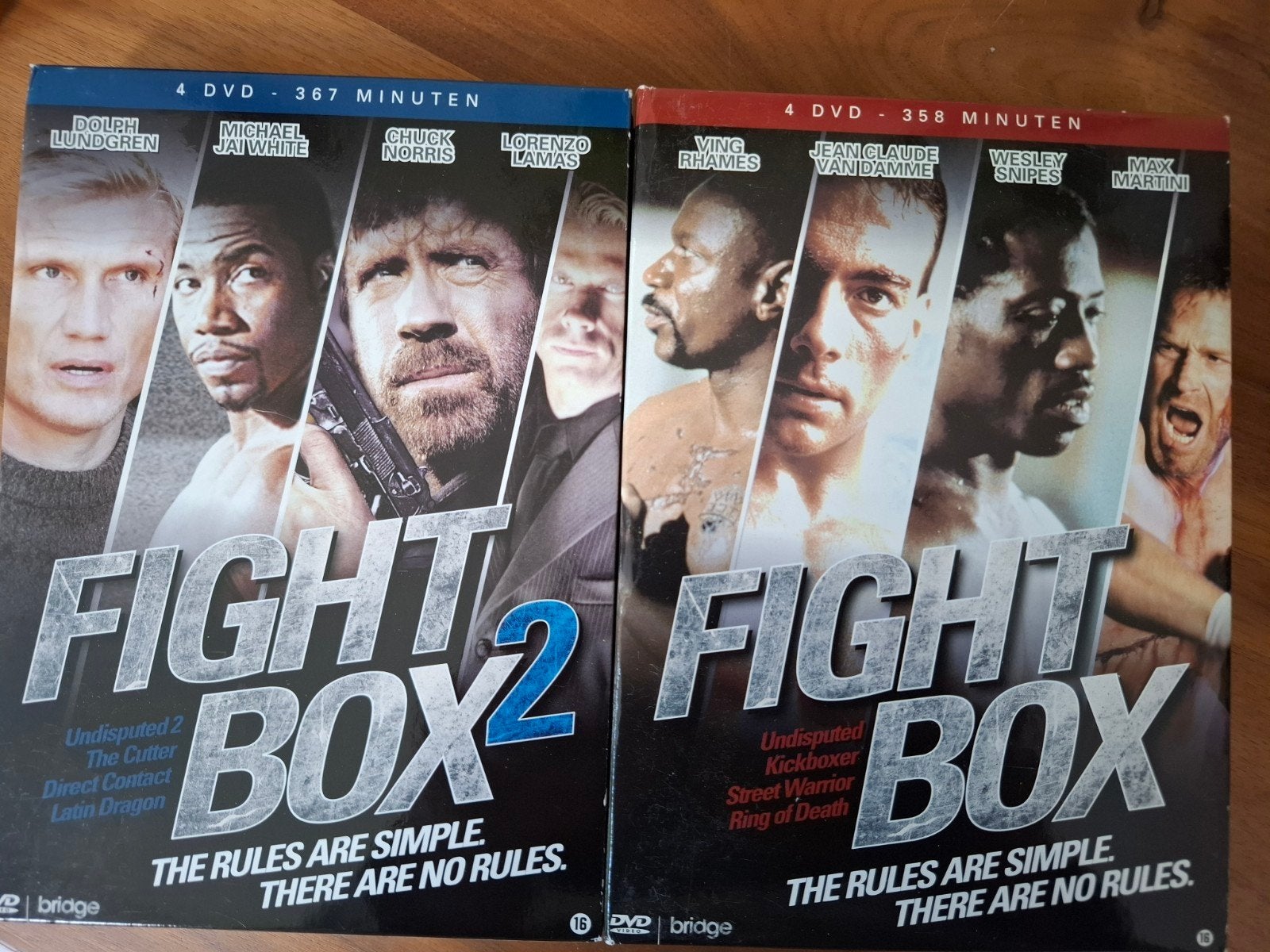 2 x fight box 8 discs, Vanaf 16 jaar, Ophalen of Verzenden, Zo goed als nieuw, Actie en Avontuur