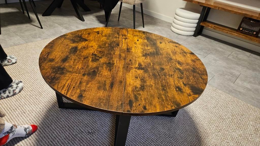 Mooie ronde tafel te koop, Overige houtsoorten, Gebruikt, 50 tot 100 cm, Rond