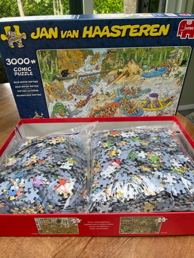 Jan van Haasteren Wild Water Rafting 3000 stukjes, Ophalen, Meer dan 1500 stukjes, Zo goed als nieuw, Legpuzzel
