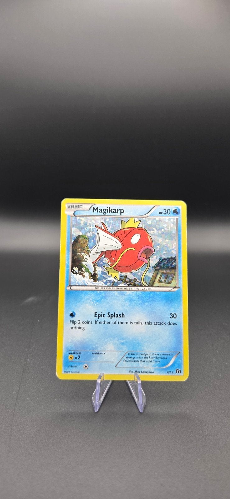 Magikarp Holo 4/12 GD, Ophalen of Verzenden, Zo goed als nieuw