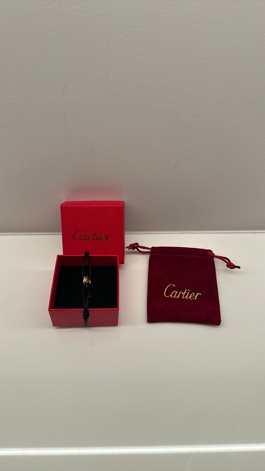 Cartier  Armband Zwart, Ophalen of Verzenden, Zo goed als nieuw, Zwart, Goud