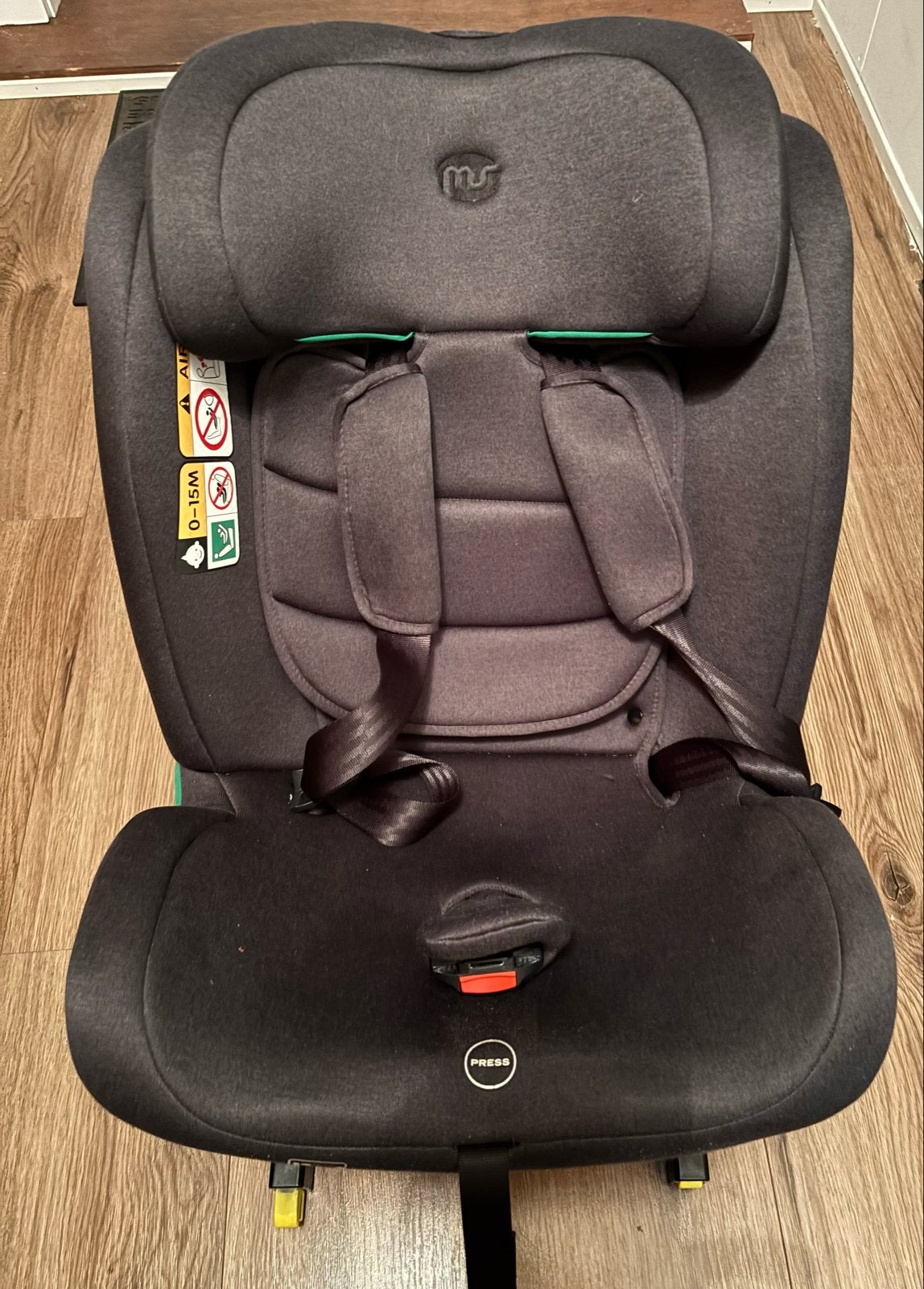 Kinderautostoel met Isofix en zijbescherming, Afneembare rugleuning, Zo goed als nieuw, Isofix, 0 t/m 13 kg