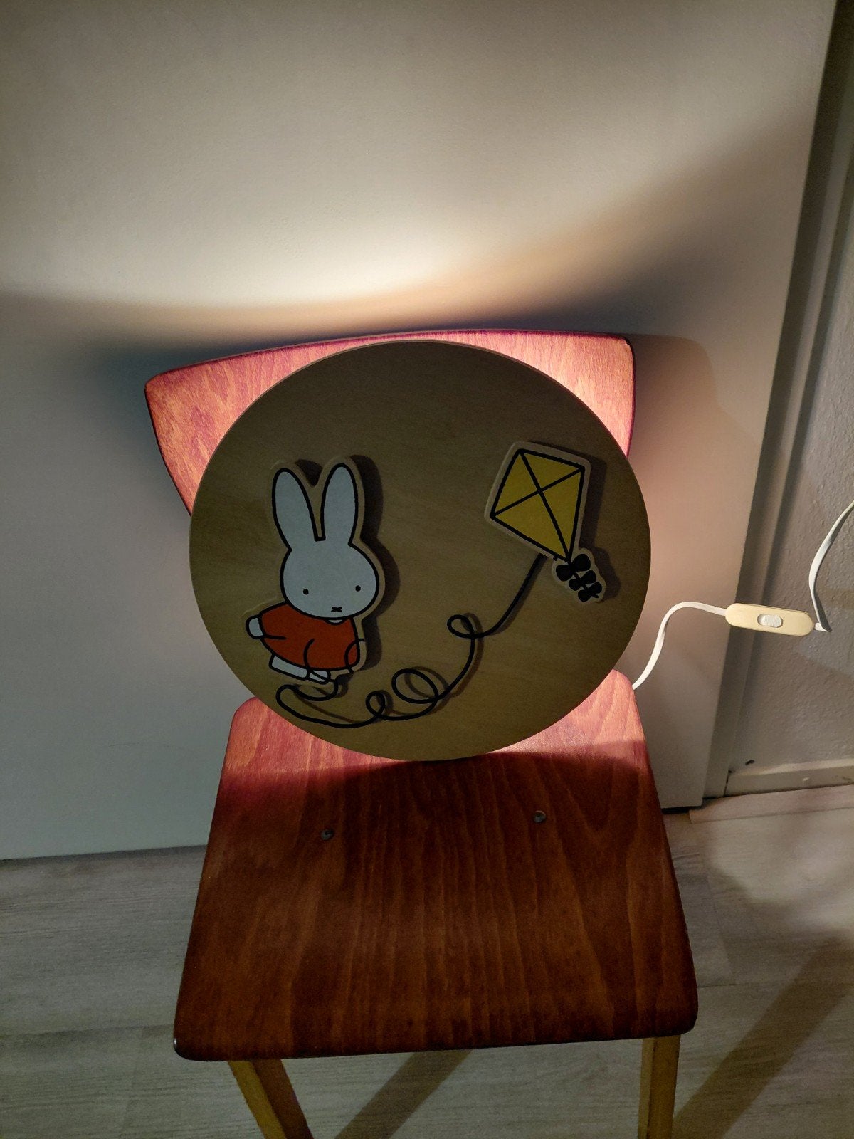 Wandlamp nijntje dick bruna de stijl 29x29 cm, Gebruikt, Verzenden, Overige merken, Wandlamp