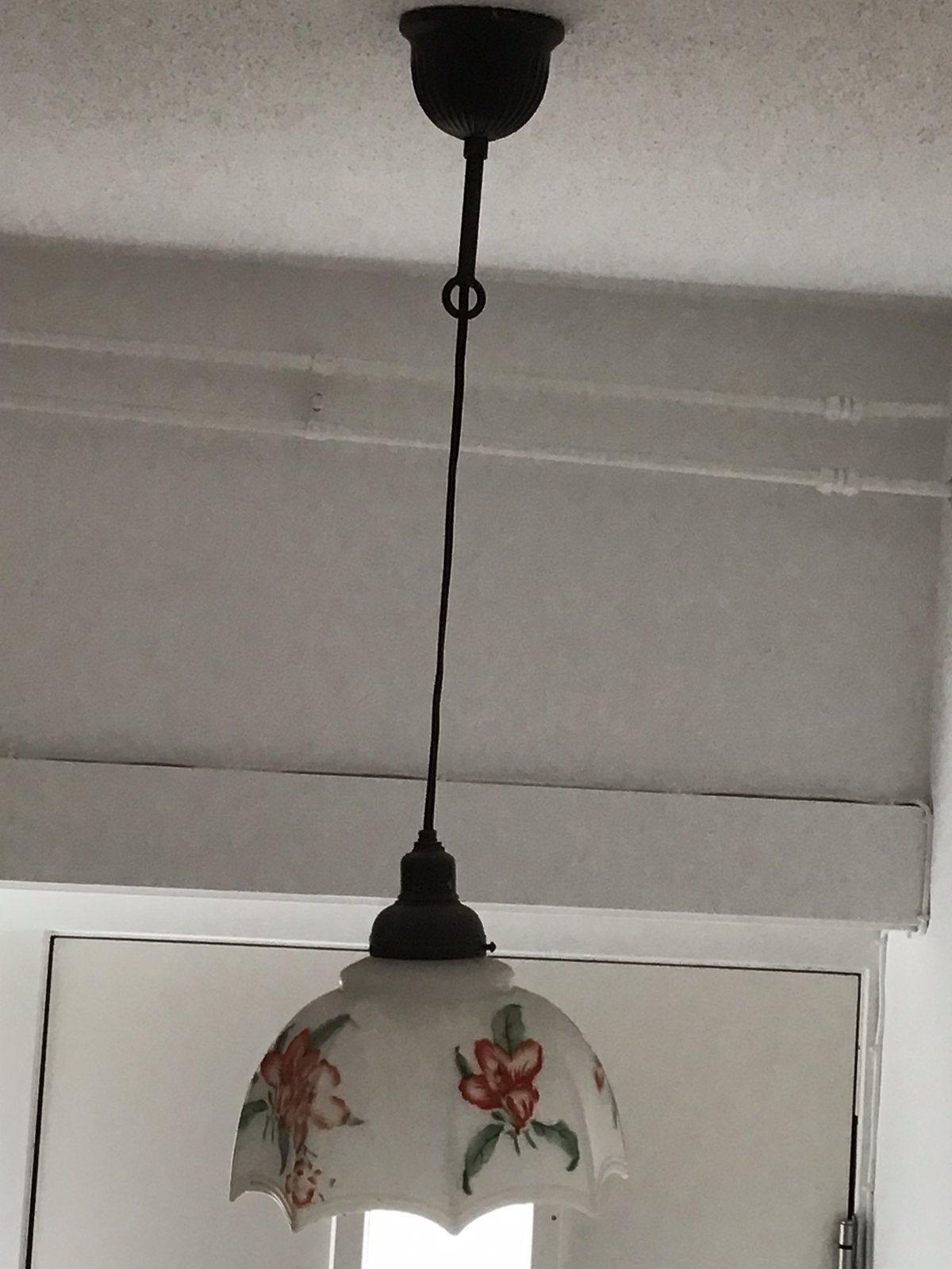 Vintage Ganglamp met bloemen, Ophalen