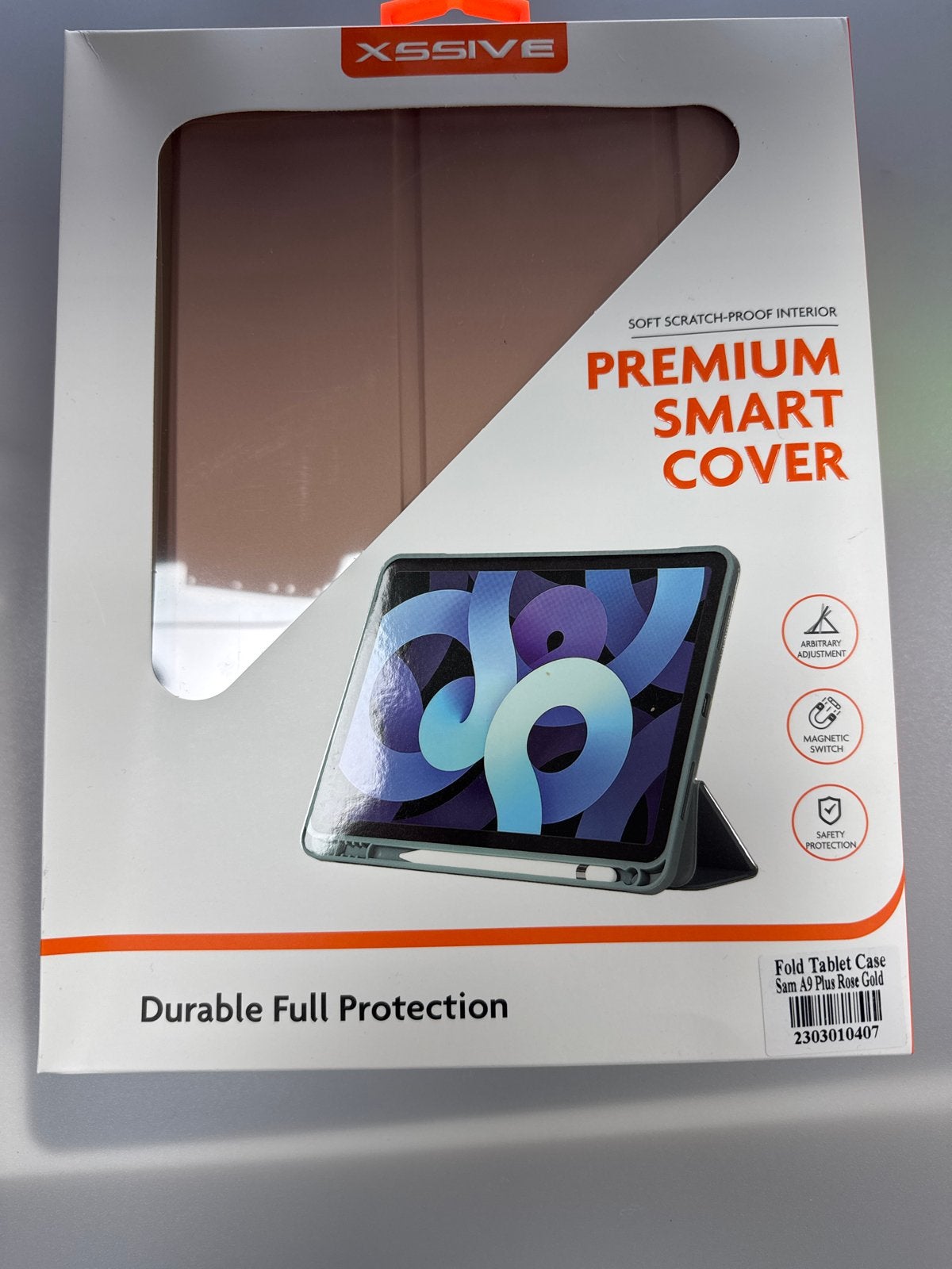 XSSIVE Premium Smart Cover voor Samsung A9 Plus Rose Gold, Ophalen, Hoes, Tablet, 11 inch